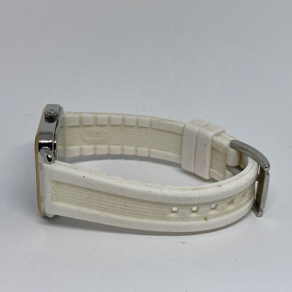 Fossil ES4251 Women's White Silicone Analog Blue Dial Quartz Wrist Watch EY381 - Picture 9 of 12